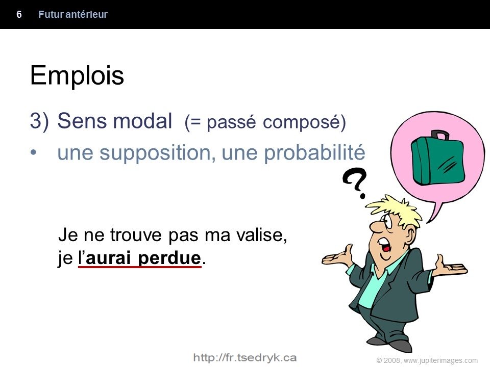 Futur antérieur grammaire française
