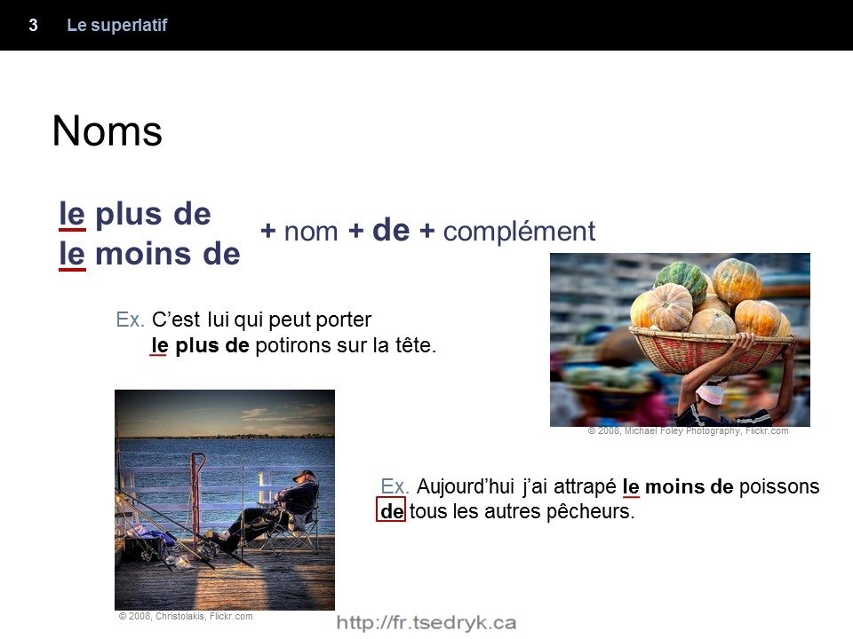 Superlatif grammaire française